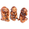 See No Evil, Hear No Evil, Speak No Evil Adorable 3 Monkeys Figurine