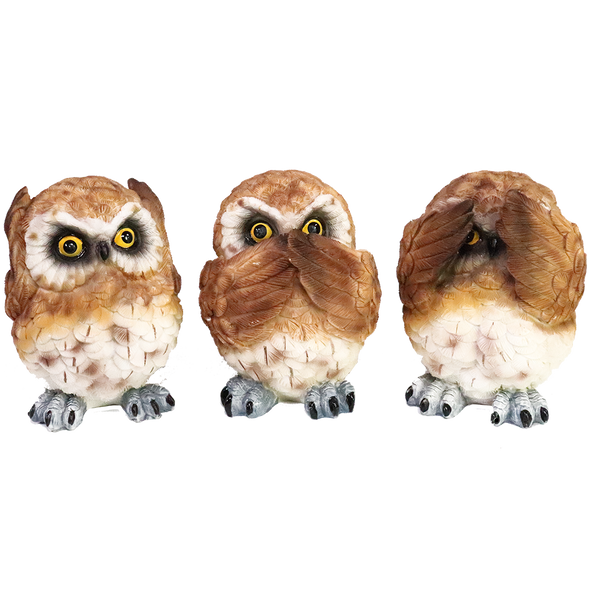 See No Evil, Hear No Evil, Speak No Evil Adorable OWLS