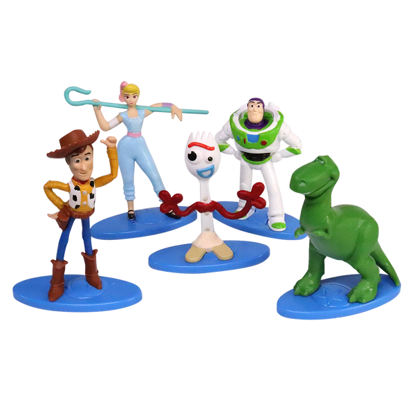 Disney Pixar Toy Story 4 Mini Figures - Set of 5 - Buzz Woody Bo Peep Rex Forky