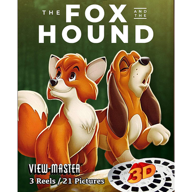 Fox and The Hound - Disney - View-Master 3 reel set - vintage