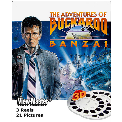 The Adventures of Buckaroo Banzai - View-Master 3 Reel Set - AS NEW - 4056