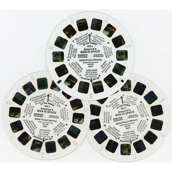 America's Man in Space - Project Mercury - View-Master 3 Reel Set  - NEW