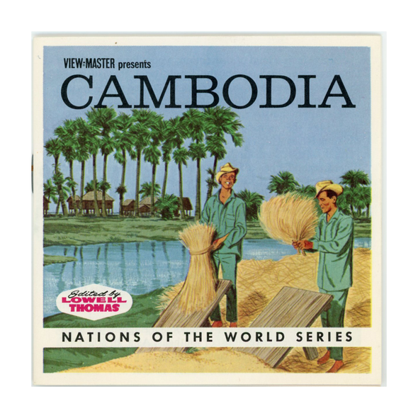 View-Master - Cambodia - B249-G1A - Vintage 3 Reel Packet - 1960s views