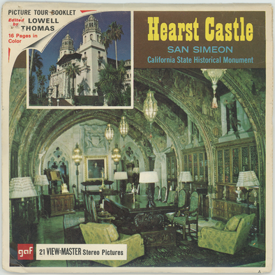 Hearst Castle San Simeon - View-Master 3 Reel Packet - 1960's view - vintage - (BARG-A190-G1A)