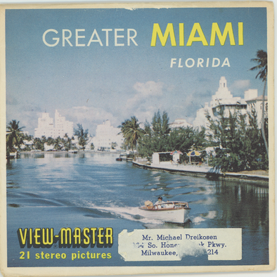 Greater Miami Florida - View-Master 3 Reel Packet -1960's view - vintage - (ECO-A963-S5)