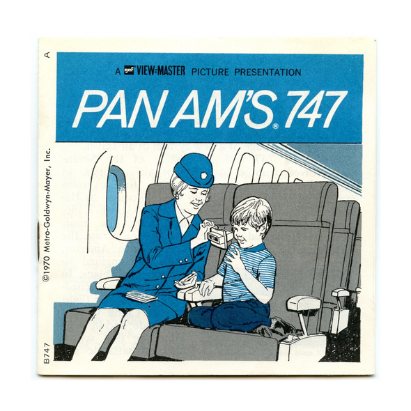 Pan Am's 747 - View-Master 3 Reel Packet - 1970s views - vintage - (B747-G3A)