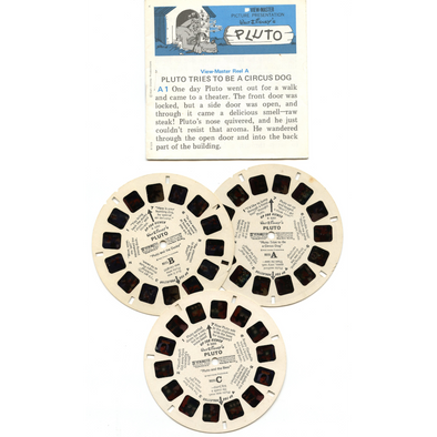 Pluto - View-Master 3 Reels Only - vintage - (PNJ-B529-G )