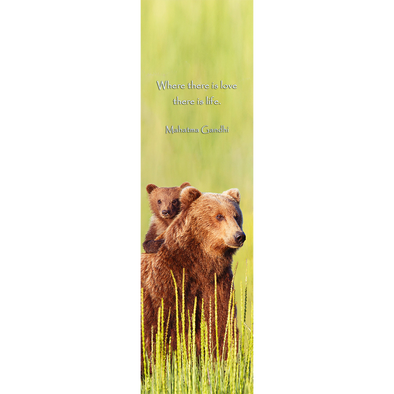 BROWN BEAR & CUB - 3D Lenticular Bookmark