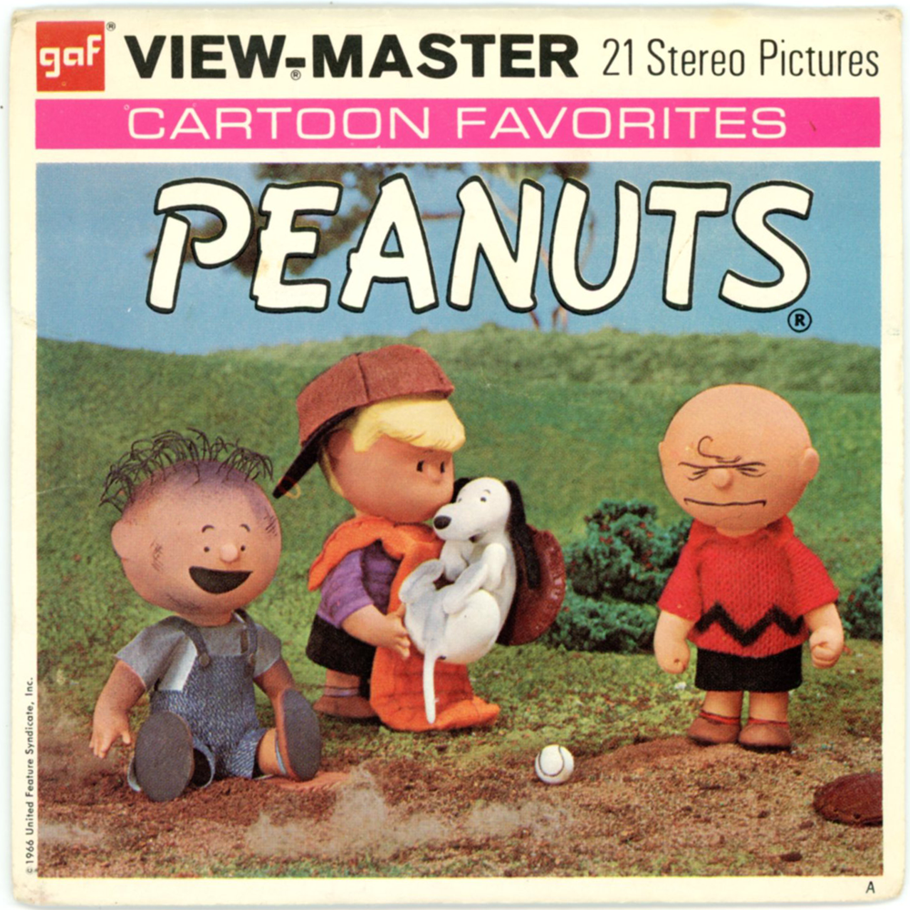 Peanuts - B536 - Vintage Classic View-Master -3 Reel Packet - 1960s Views