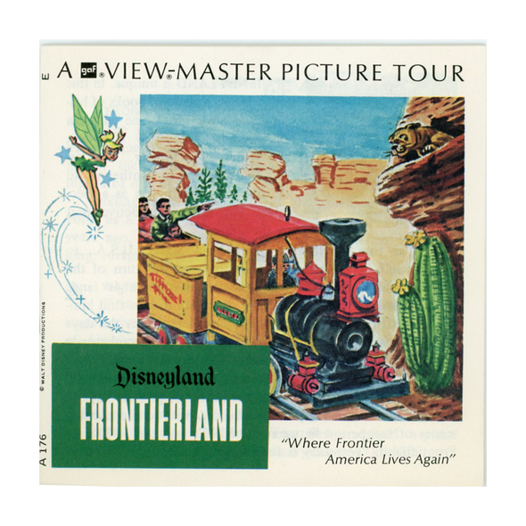ViewMaster - Frontierland - Disneyland - Vintage Classic - 3 reel Packet - 1970s Views - A176