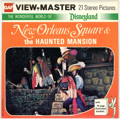 View-Master New Orleans Square - Haunted Mansion - Disneyland - A180 - Vintage 3 Reel Packet - 1970s views