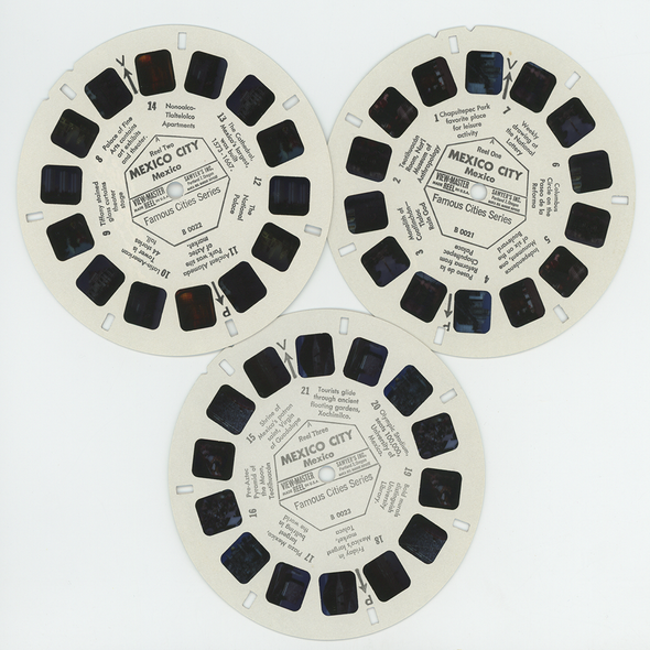 Mexico City - View-Master 3 Reel Packet - 1960's views - vintage - (B002-S6A)