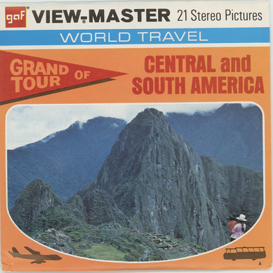 Grand Tour of Central and South America - View-Master 3 Reel Packet - 1970's views - vintage - (ECO-B021-G3A)