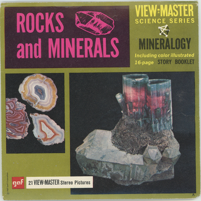 Rocks and Minerals - Mineralogy - View-Master 3 Reel Packet - 1970's - vintage (PKT-B677-G1A)