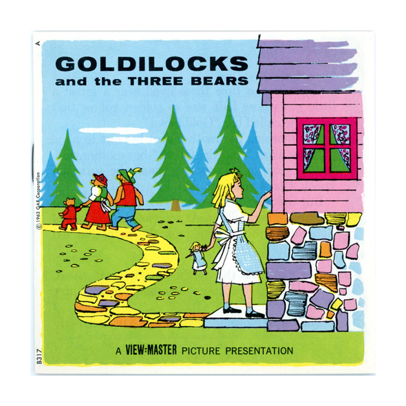Goldilocks and the Three Bears - B317 - Vintage Classic View-Master 3 Reel Packet - 1970s