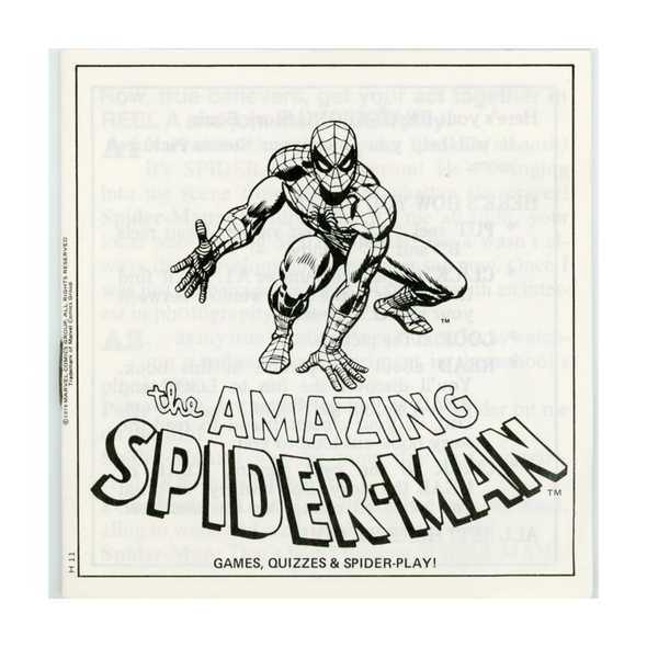 The Amazing Spider-Man - H11 - Vintage Classic View-Master - 3 Reel Packet -1970s Views
