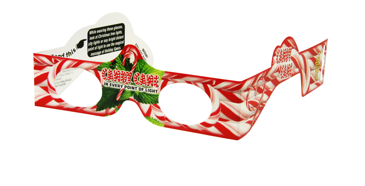 Christmas Glasses Holiday Eyes® Candy Canes worldwideslides