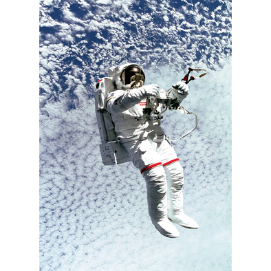 Spacewalk - 3D Lenticular Postcard Greeting Card