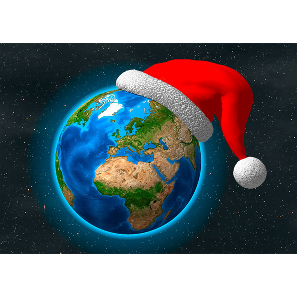 Christmas Greetings around the World - 3D Lenticular Postcard Greeting Card