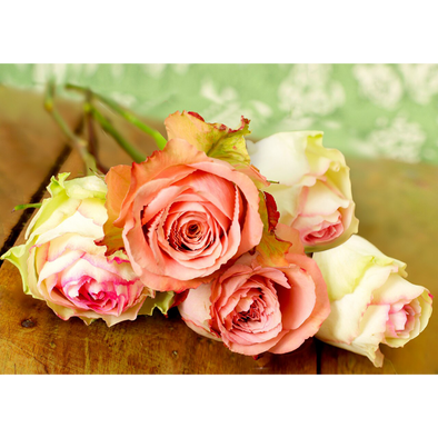 Roses - 3D Lenticular Postcard Greeting Card