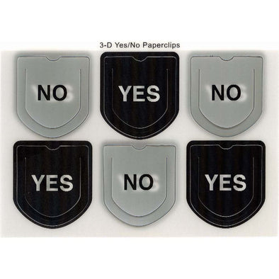 Yes & No Paperclip 3D Action Lenticular Postcard Greeting Card