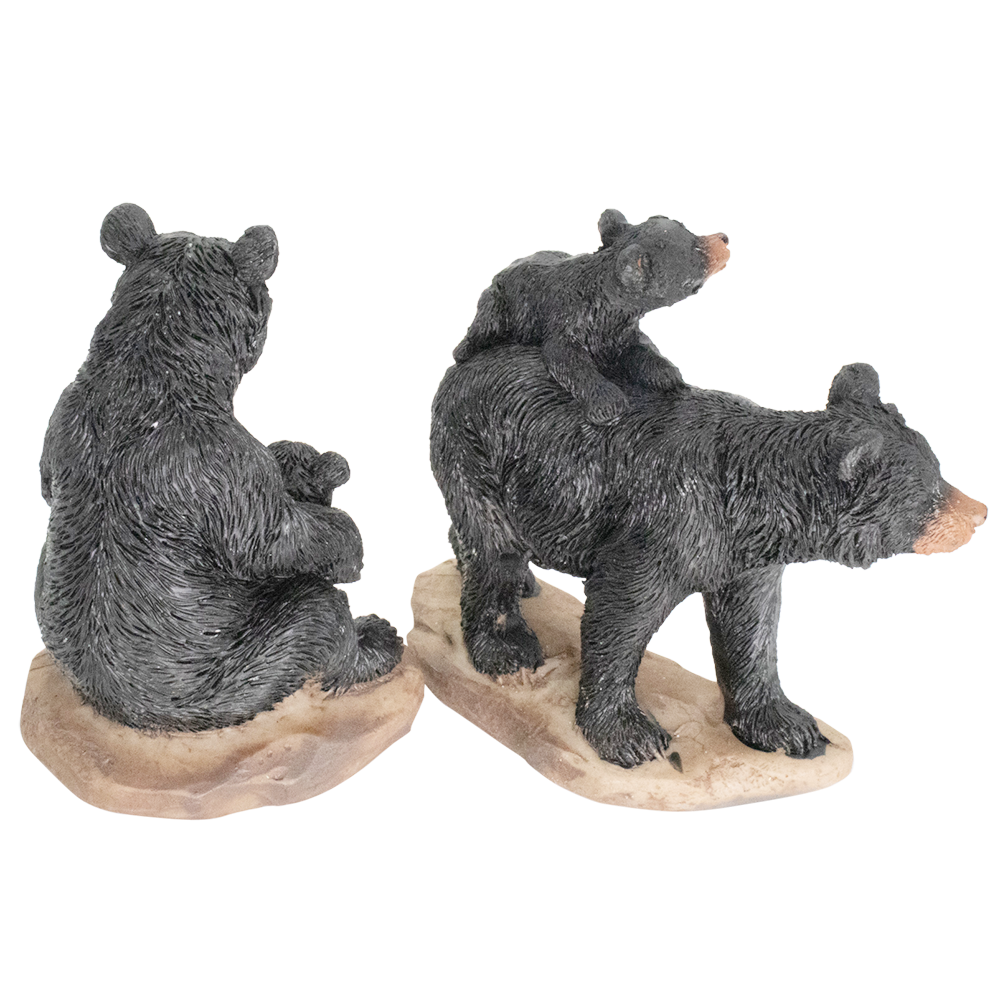 Black Bear Family - Set of 2 - 3" Figurines - NEW – worldwideslides