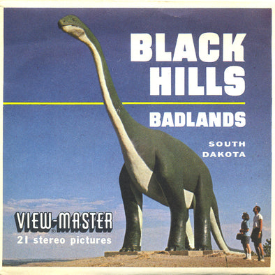 Black Hills & Badlands - South Dakota -ViewMaster 3 Reel Packet - 1950s views - vintage (A486)
