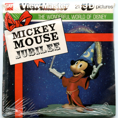 Mickey Mouse - Jubilee - View-Master - Vintage 3 Reel Packet - 1970s views (PKT-J29-G6MINT)