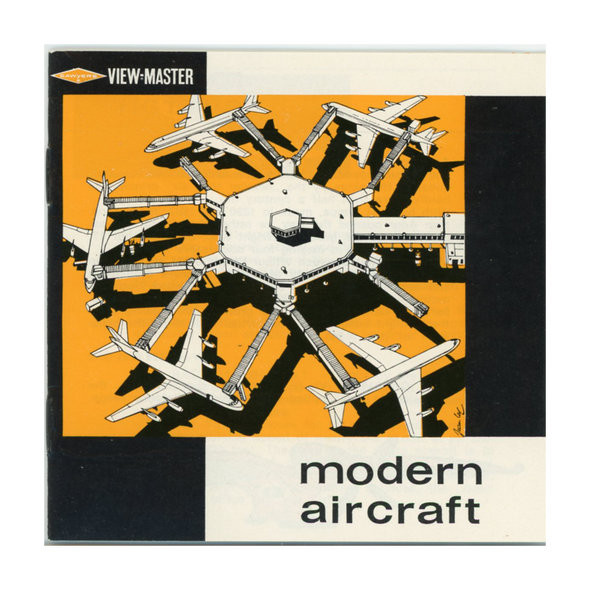 Modern - Aircraft - B672e - Vintage Classic View-Master - 3 Reel Packet - 1960s Views