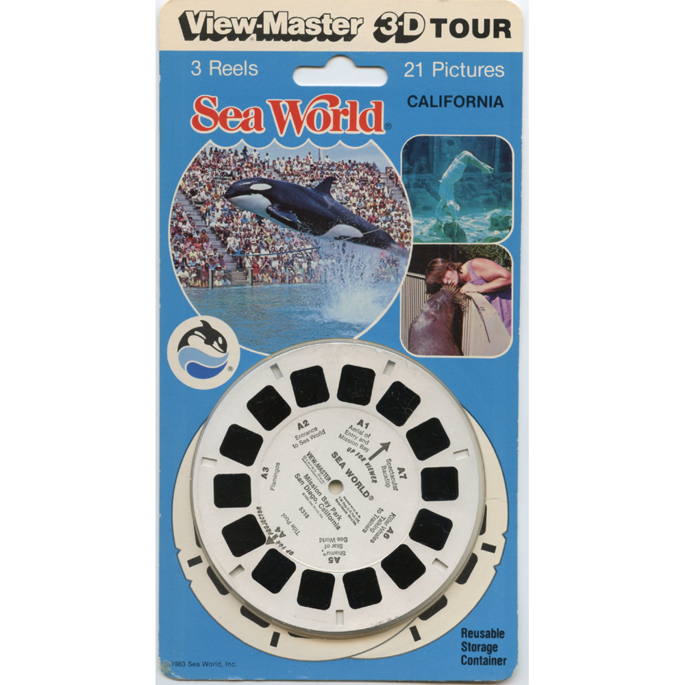 Sea Word - Florida - ViewMaster 3 Reel on Card – worldwideslides