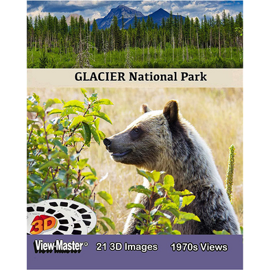 Glacier National Park - 1970's View-Master 3 Reel Set  - NEW
