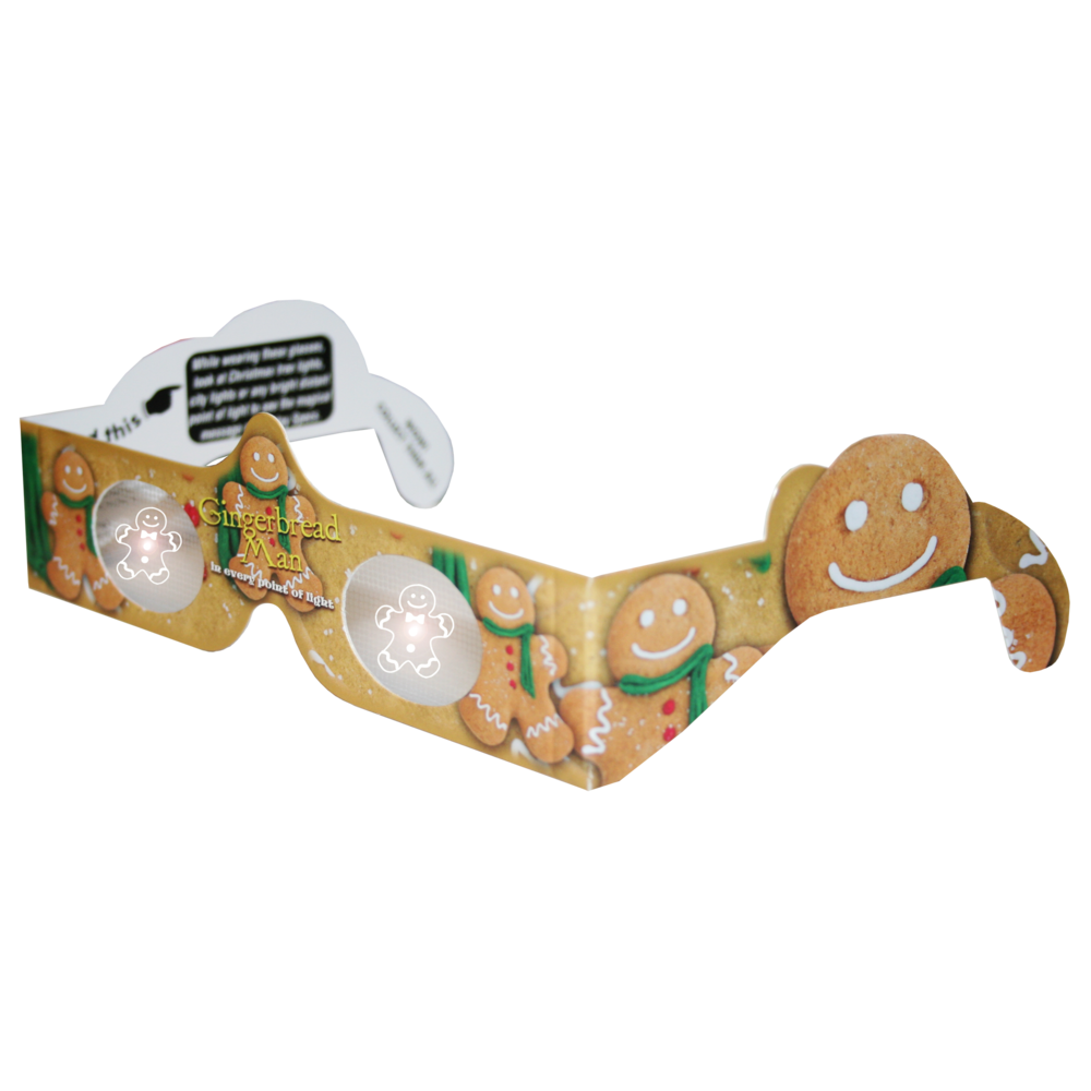 Christmas Glasses Holiday Eyes® Gingerbread Man worldwideslides