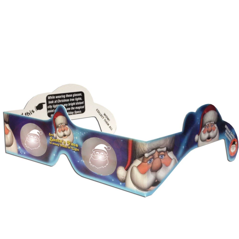 Christmas Glasses Holiday Eyes® Santa worldwideslides