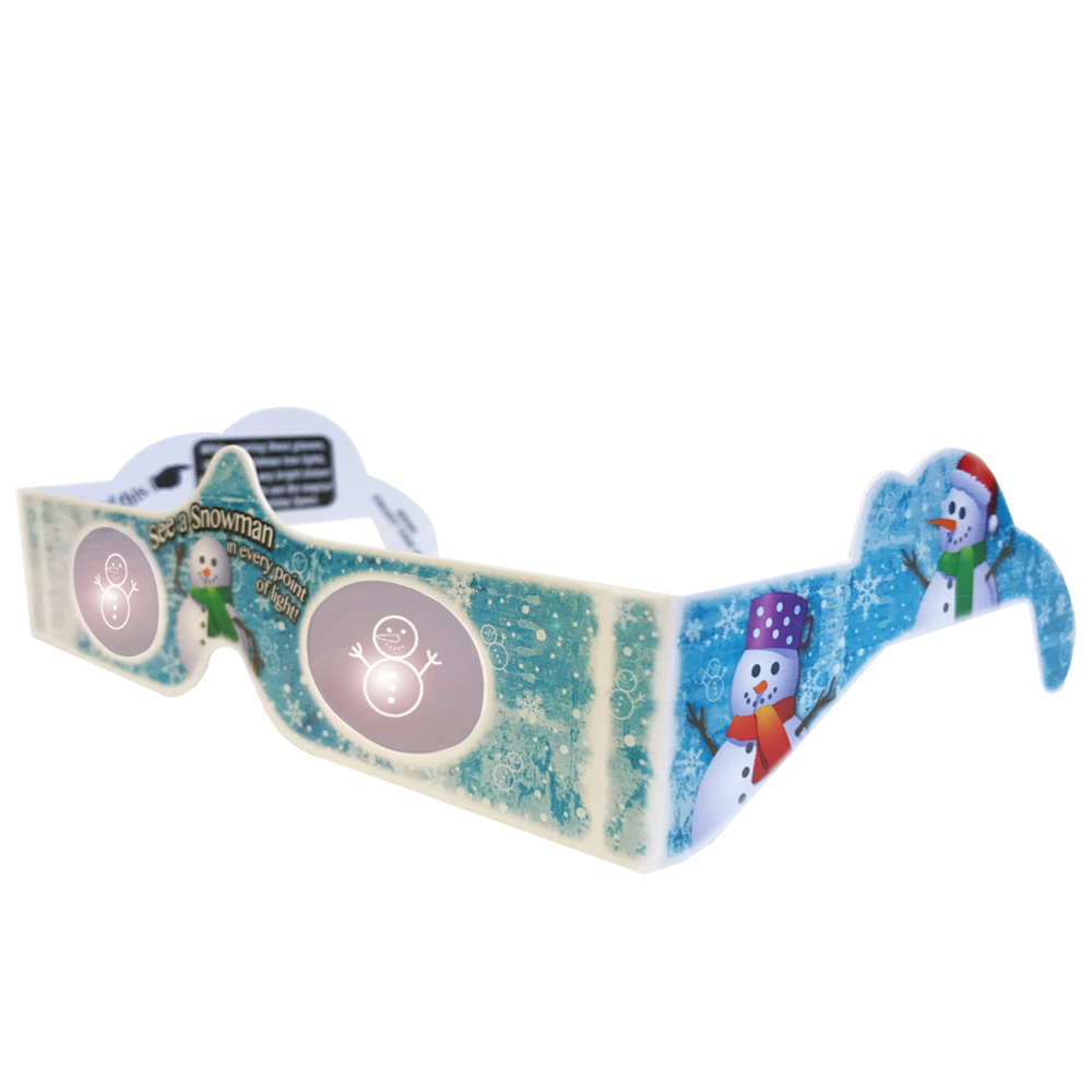 Christmas Glasses Holiday Eyes® Snowman worldwideslides