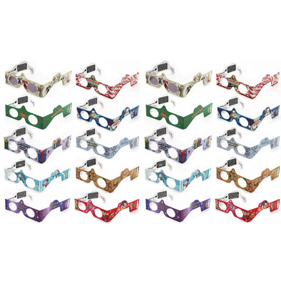 3D Christmas Glasses - Holiday Specs® - 20 PAIRS - 10 Different Styles - 2 Each