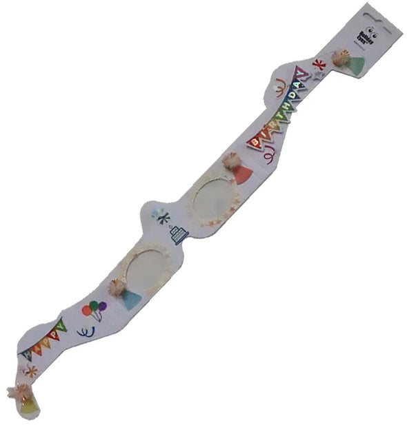 DECORATE YOUR OWN - 3D Christmas Glasses - Cardboard Unprinted White - NEW