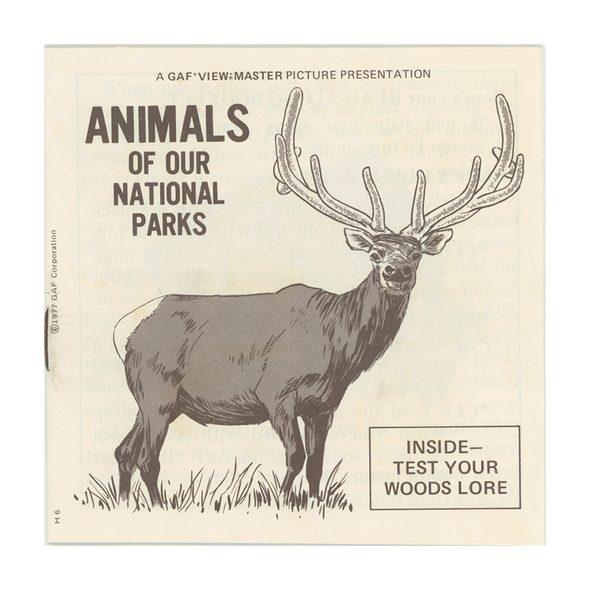 View-Master 3 Reel Packet - Animal of Our National Parks - packet