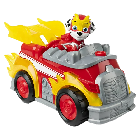 Paw Patrol Mighty Pups Super Paws Marshall Deluxe Vehicle Lights & Sound NEW