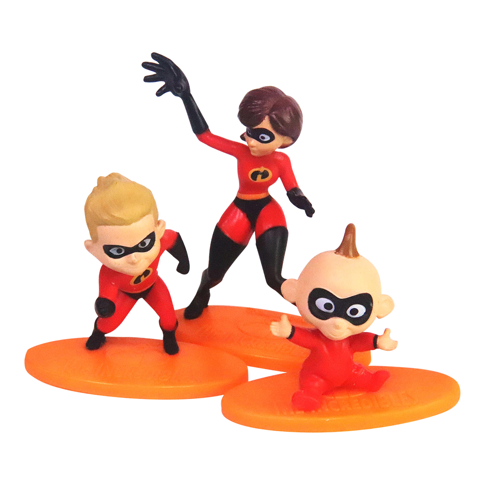 Incredibles Figurines Mr. Incredible Elastigirl Violet Dash