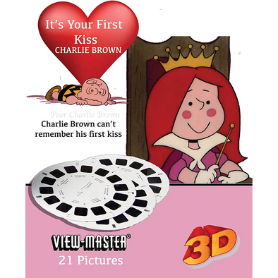 Charlie Brown - It's Your First Kiss - View-Master 3 reel set - vintage