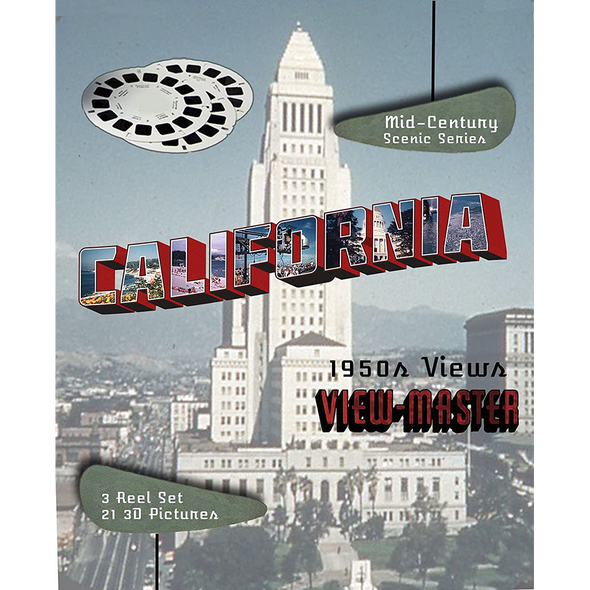 California - View-Master 3 reel set - 1950's Views - souvenir