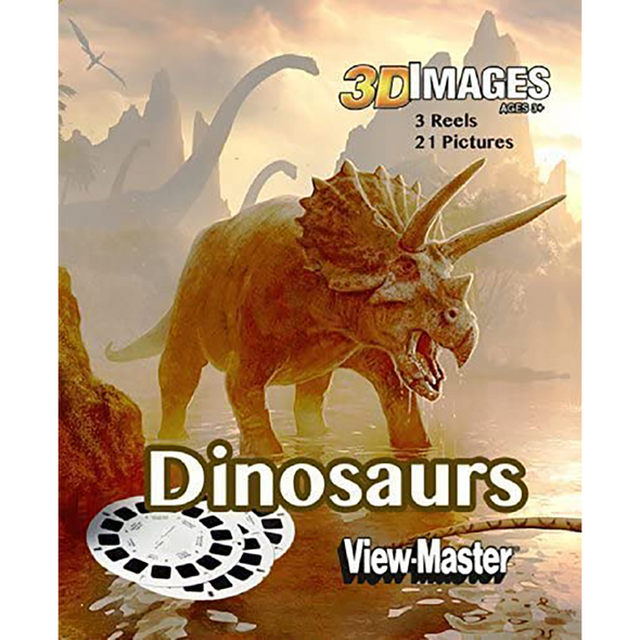 Dinosaurs - View-Master 3 Reel Set - vintage