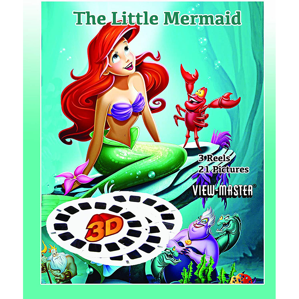 Little Mermaid - Disney - View-Master 3 reel set - vintage