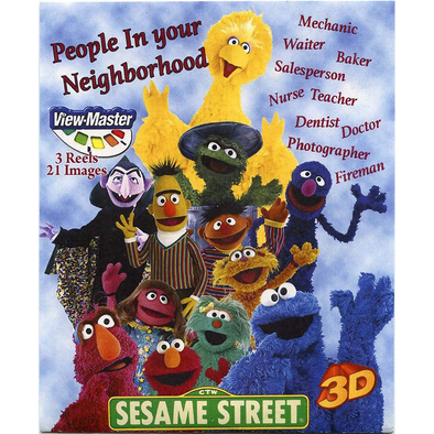 People in Your Neighborhood - Sesame Street - View-Master 3 reel set - vintage