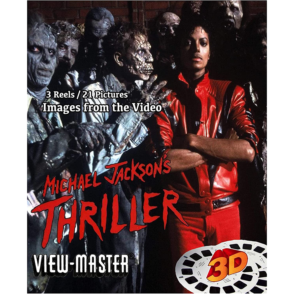 Thriller - MIchael Jackson - View-Master 3 reel set - vintage