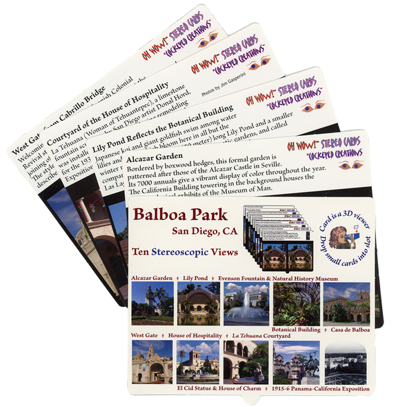 Balboa Park - San Diego, California - OH WOW Greeting Card - Mailable Viewer with 10 view cards - NEW