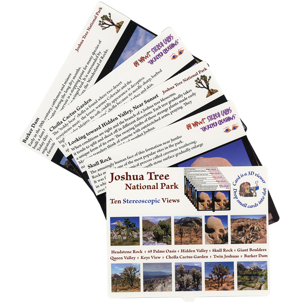 Joshua Tree National Park - OH WOW Greeting Card - Mailable Viewer with 10 view cards - NEW