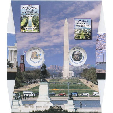 The National Mall & Memorial Parks - OH WOW Greeting Card - Mailable Viewer with 12 view cards - NEW
