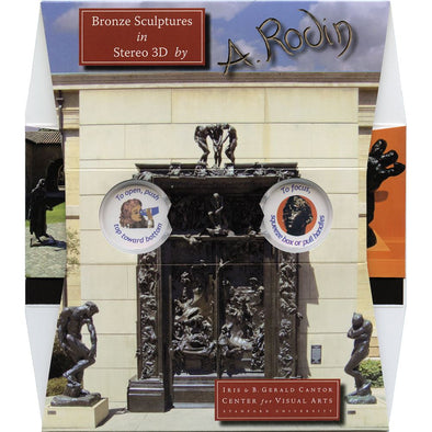 Bronze Sculptures in 3D - OH WOW Greeting Card - Mailable Viewer with 10 view cards - NEW