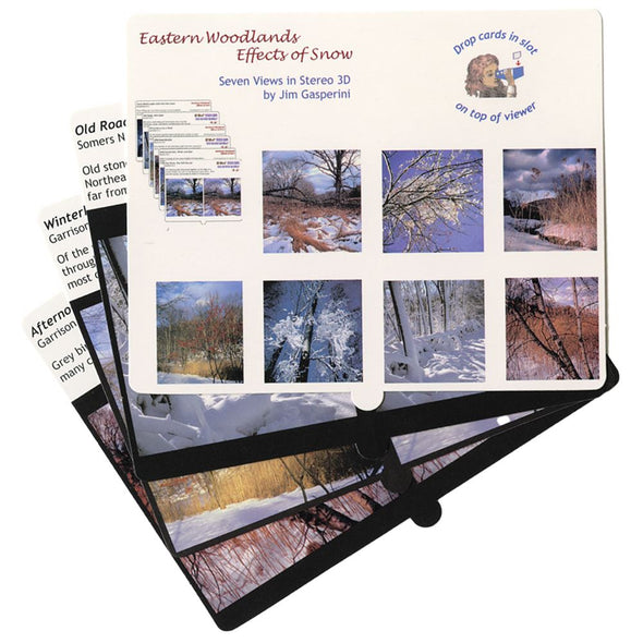 Eastern Woodland - Effects of Snow - OH WOW Greeting Card - Mailable Viewer with 7 viewer cards - NEW